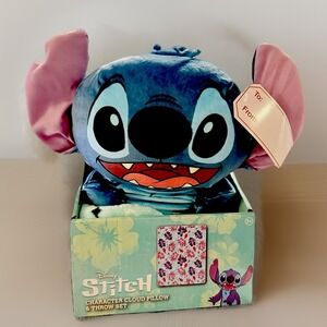 Disney Lilo & Stitch‎ Character Plushy & Silk Touch Throw Blanket 40"x 50" Set